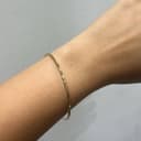 النگو طلا زنانه 18 عیار مدل آینه ای سایز 1 الی گالری - تصویر 2